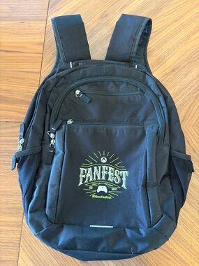 Xbox Fanfest 2017 Gemline Black Embroidered Logo Backpack for Fans